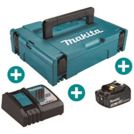 Makita Battery Kit18V3.0Ah x 1pc, Fast Charger x 1pc MKP1RF181
